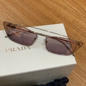 Prada cat eye purple lilac triangle sunglasses Brand new with boxes/pouch